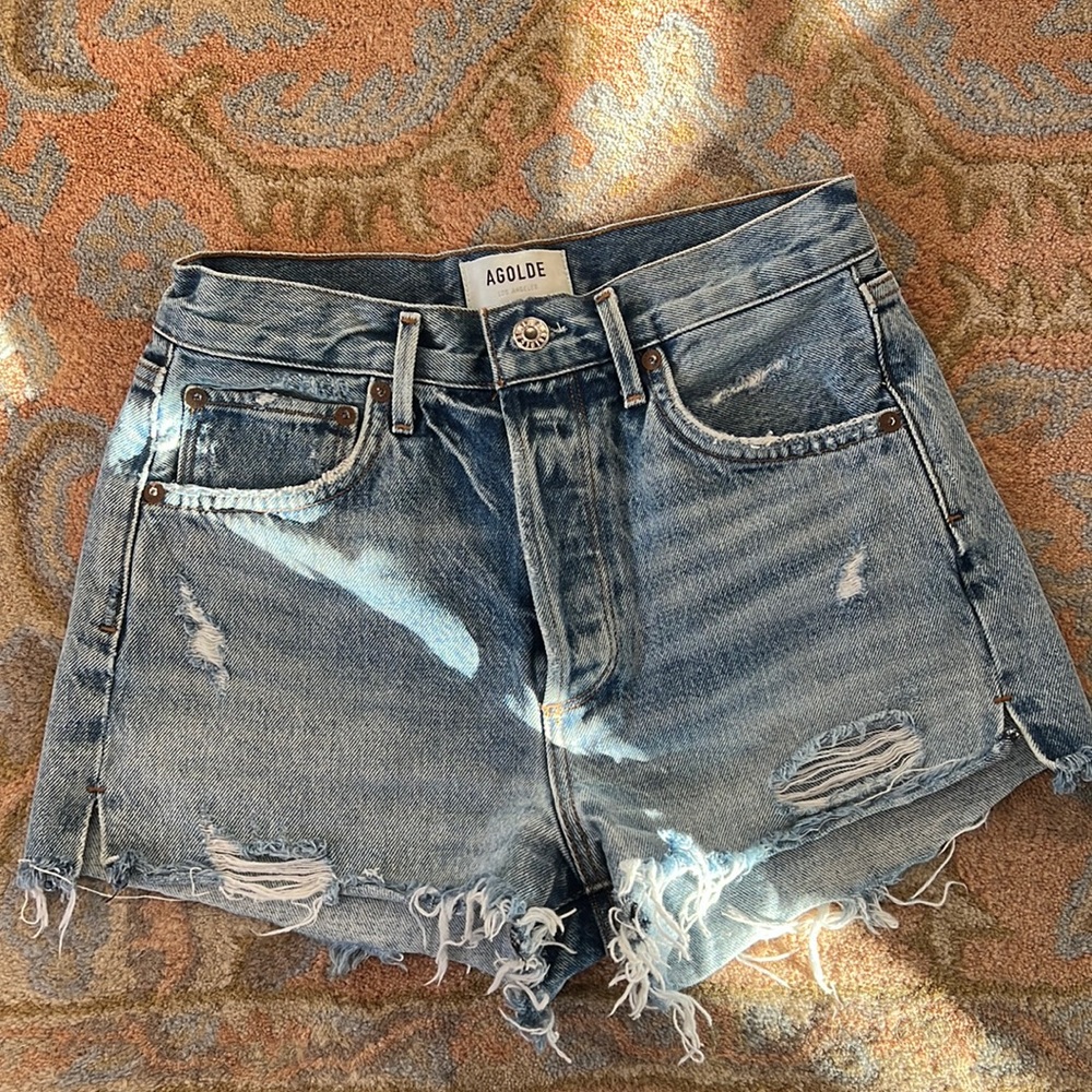 AGOLDE JADEN SHORTS IN SURREAL SIZE 25